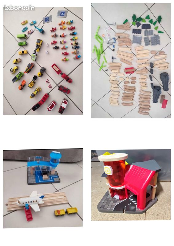 Circuit train en bois (image 1)