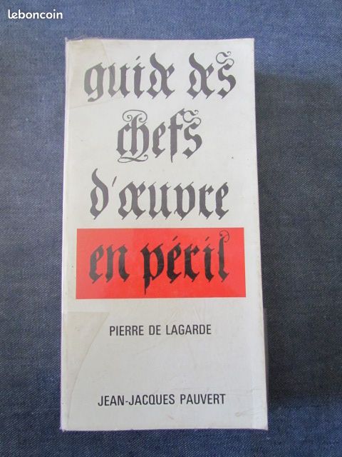 (1152) Guide des "Chefs d'oeuvre en Péril" par Pierre de Lagarde (image 1)