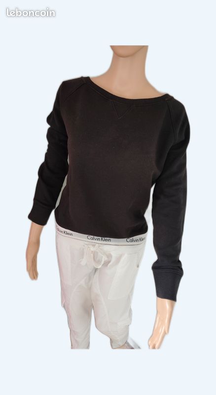Sweat femme taille m Calvin Klein noir et blanc Vêtements - Main Image
