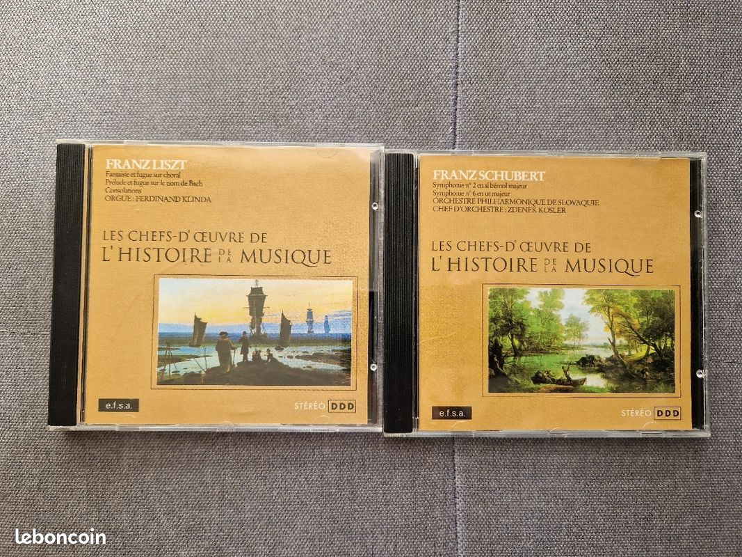 Lot de 2 CD Franz Liszt / Franz Schubert (image 1)