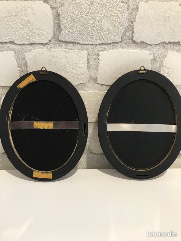 Lot de 2 cadres médaillon ovale (image 5)