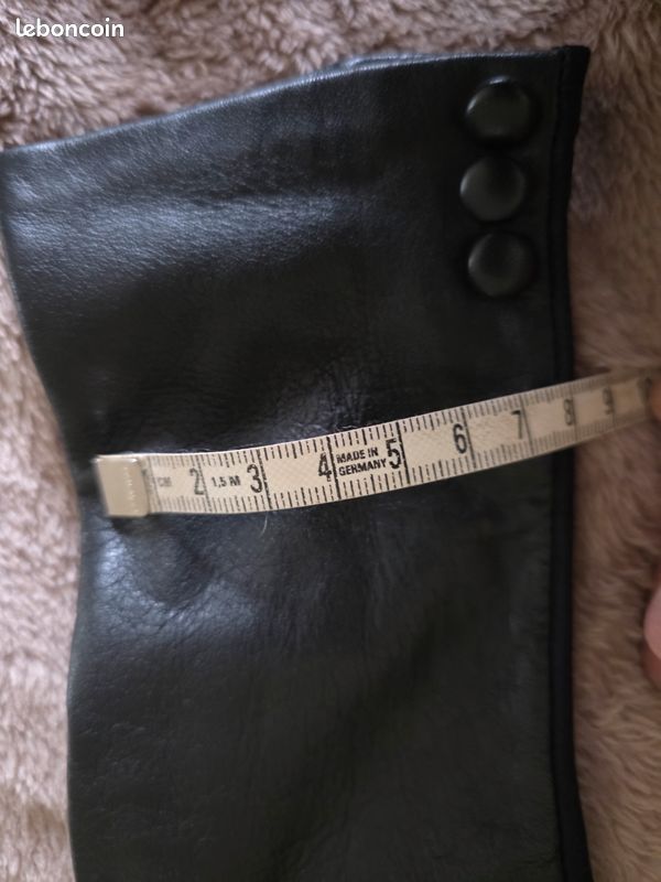 Gants féminin cuir agneau 🍒Isotonner vintage🍒taille unique mains fines taille 5 (image 7)