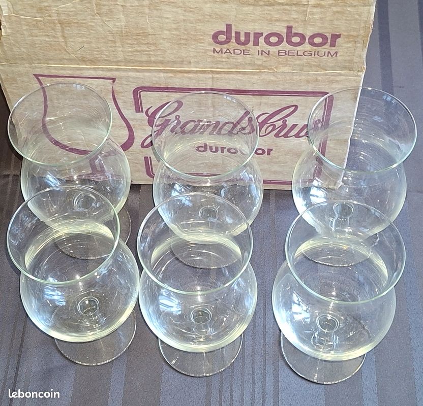 6 Verres Grand Cru Durobor Beaujolais avec boîte d origine (image 3)