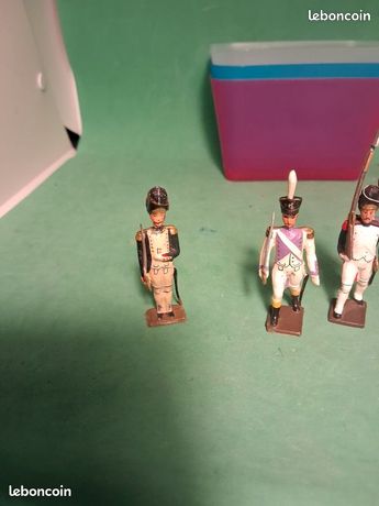 Soldat de plomb CBG MIGNOT 54mm - Lot de 2 pompiers fabrication moderne