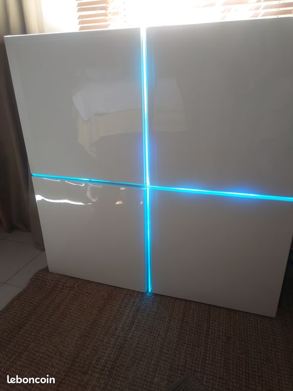 Meuble LED laqué blanc (image 3)