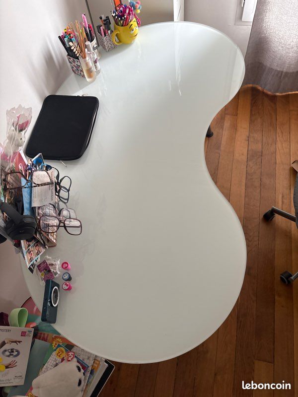 Bureau Ikea en verre (image 4)