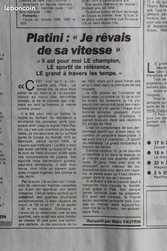 L'Equipe du 23/10/1990 - Ferrari - Alain Prost - Ayrton Senna - Les 50 ans de Pelé (image 5)