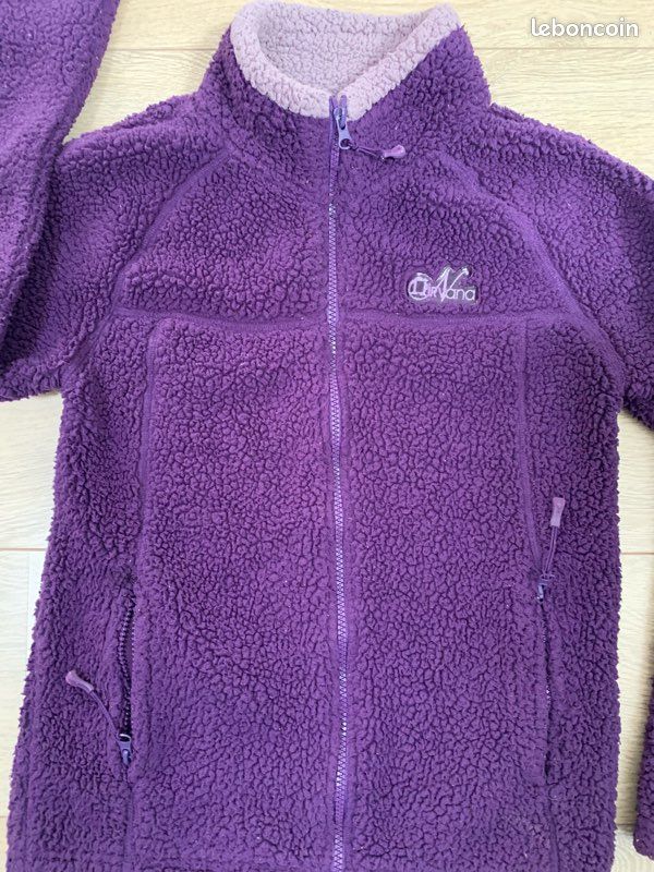 VESTE Polaire Femme PURPLE A broder