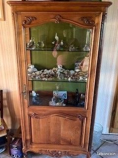 Vitrine bois massif fait main (image 1)