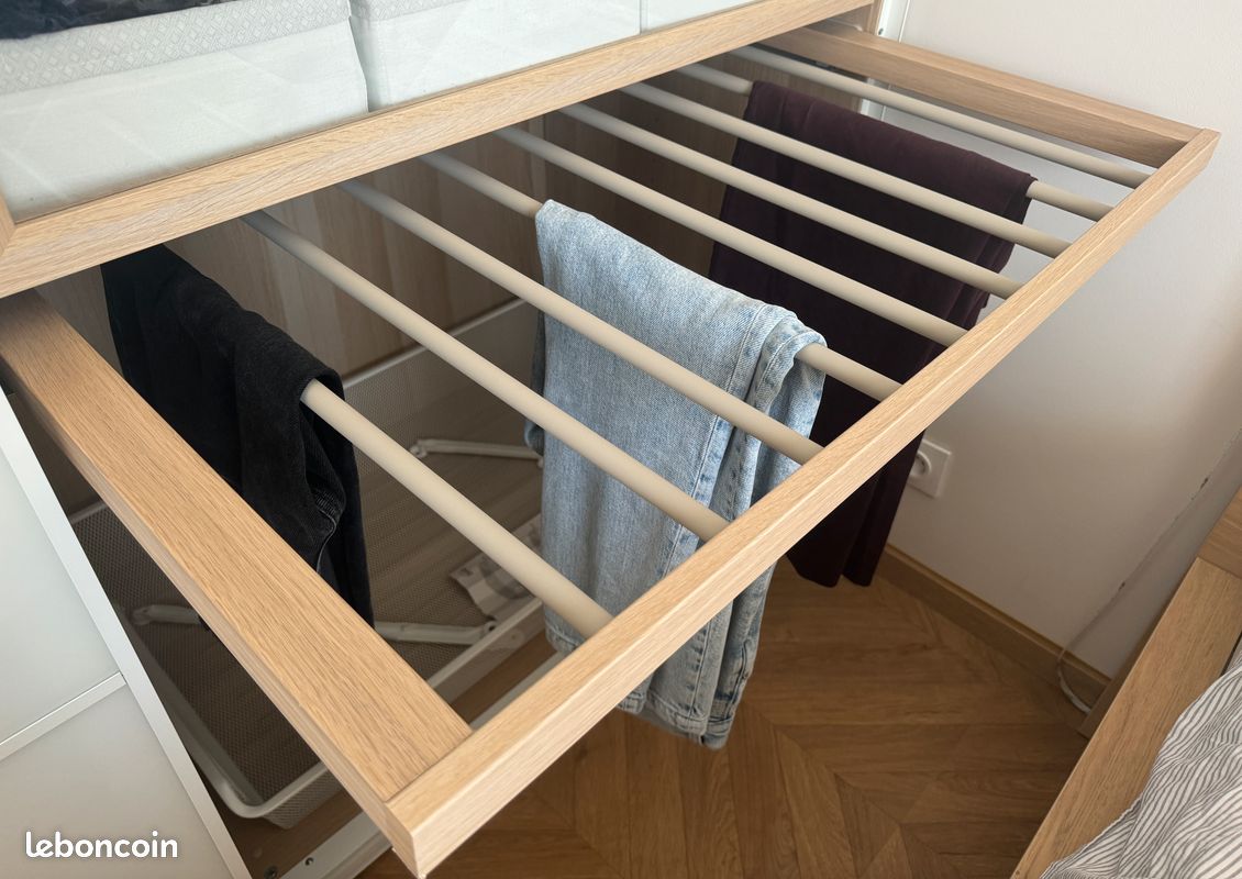 Porte-pantalons bois IKEA 100x58 (image 2)