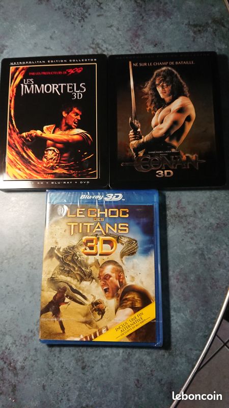 Coffret Blu-ray 3D : Les immortels - Conan - Le choc des titans (image 3)
