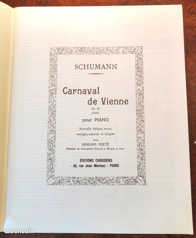 Partition : Carnaval de Vienne - Schumann (image 2)