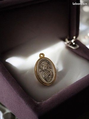 Pendentif Ancien Vintage Plaqué Or - Bijou Rétro Pour Collectionneur, Bon état Général