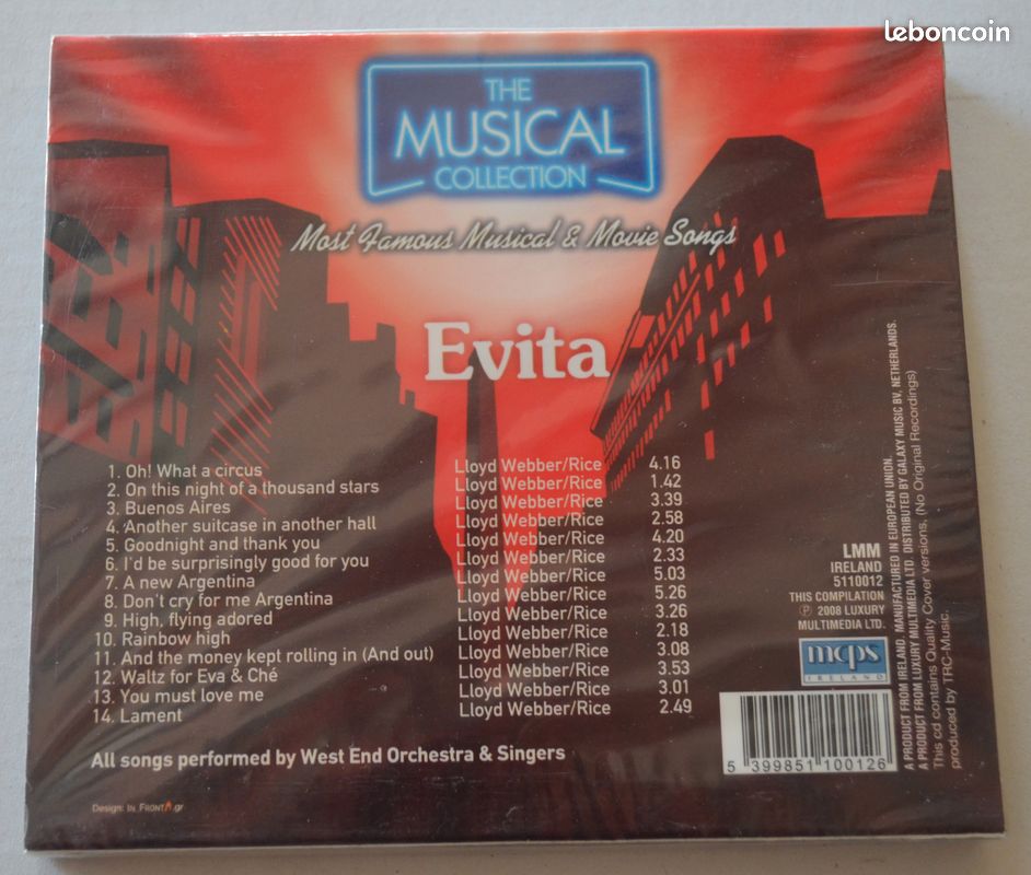 Evita – The Musical Collection "cd" (image 2)