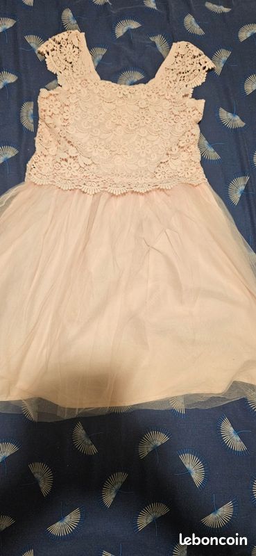 Robe Fillette Confetti 12 Ans Sans Manches - Multicolore Longueur Genou - Occasion