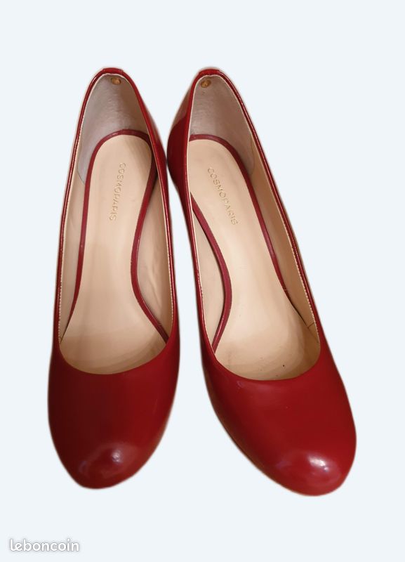 Escarpins en cuir vernis rouge COSMOPARIS Chaussures - Main Image