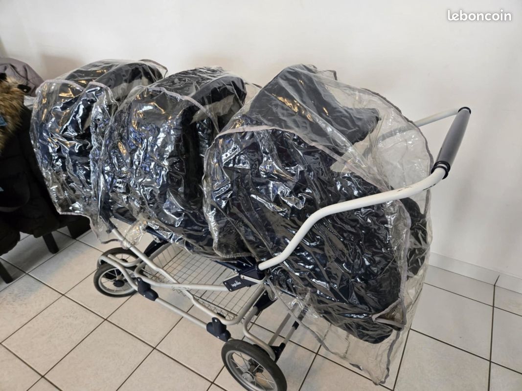 Boutique Nounou Vente Poussette Triple Places Solde Poussette