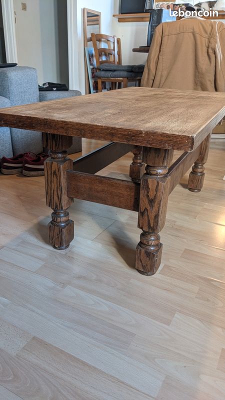 Table basse bois massif (image 2)