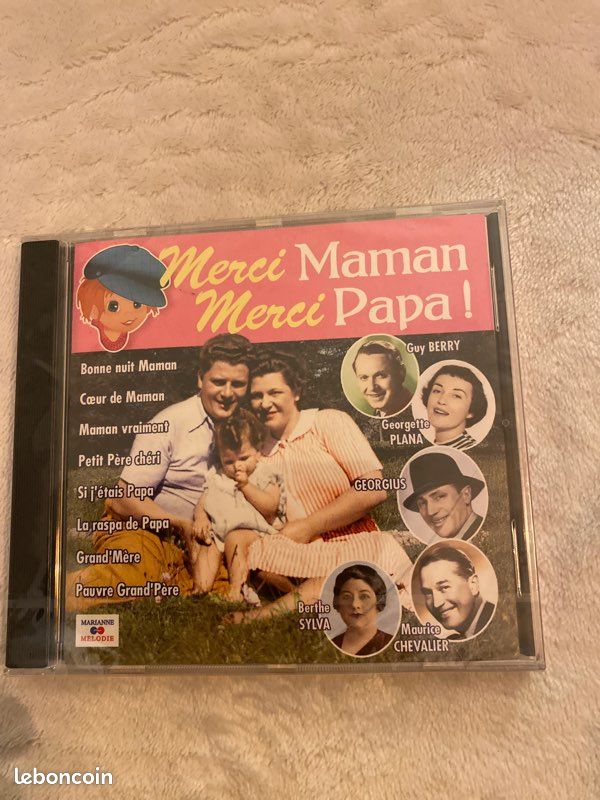 Merci Maman merci papa .CD de 28 chansons dédiées à nos parents (image 1)