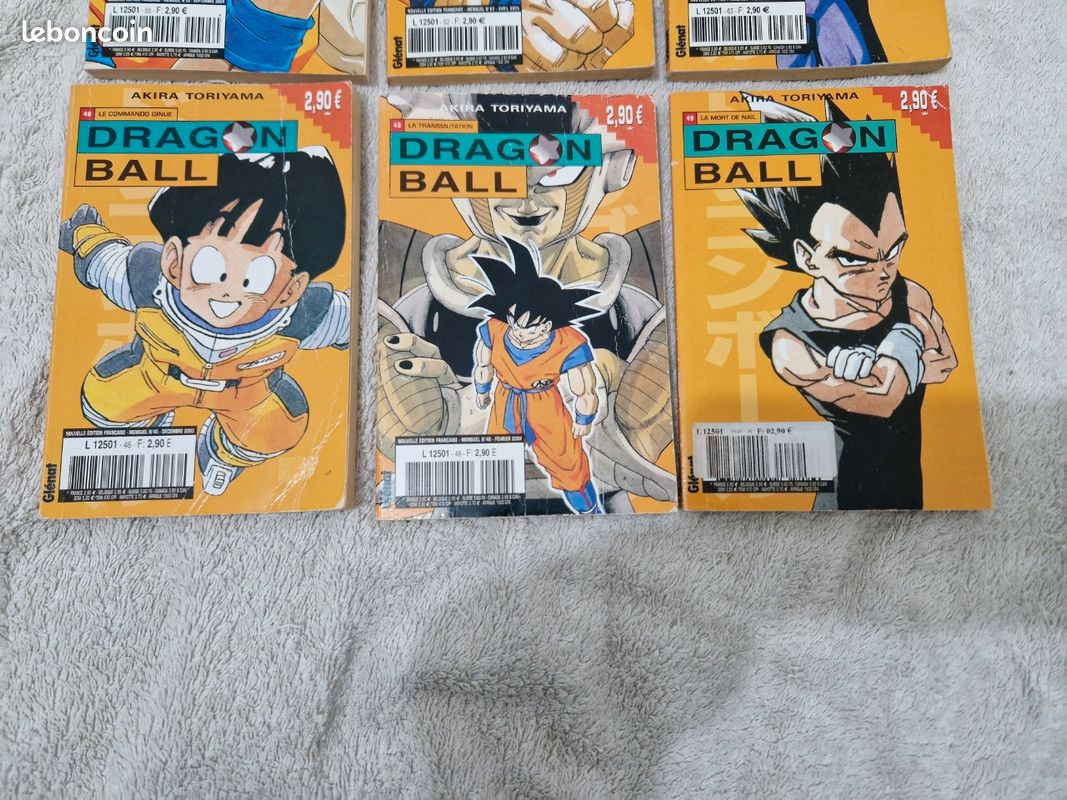 Lot de 9 tomes Dragon Ball kiosque orange (image 2)