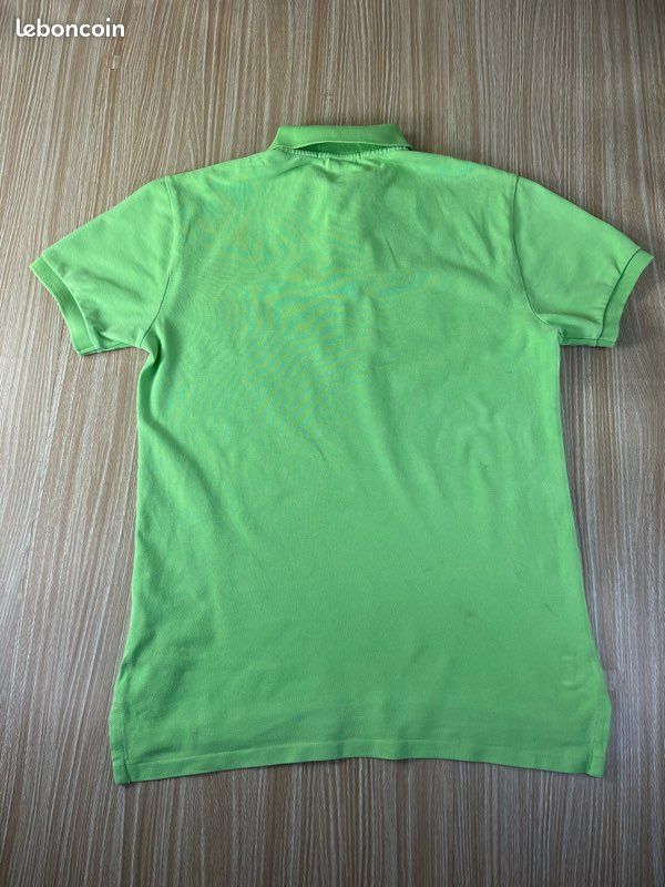 Polo Ralph Lauren logo vert brodé rose taille S (image 8)