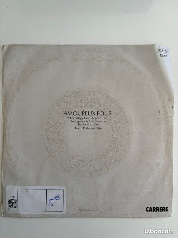 Vinyle Julie & Herbert Léonard : Amoureux fous (image 2)