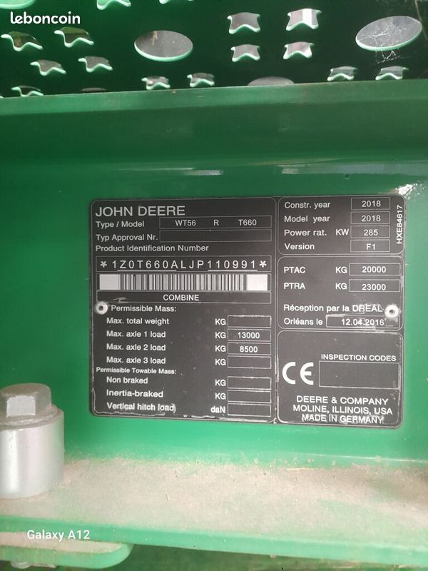 John Deere T660I (image 3)