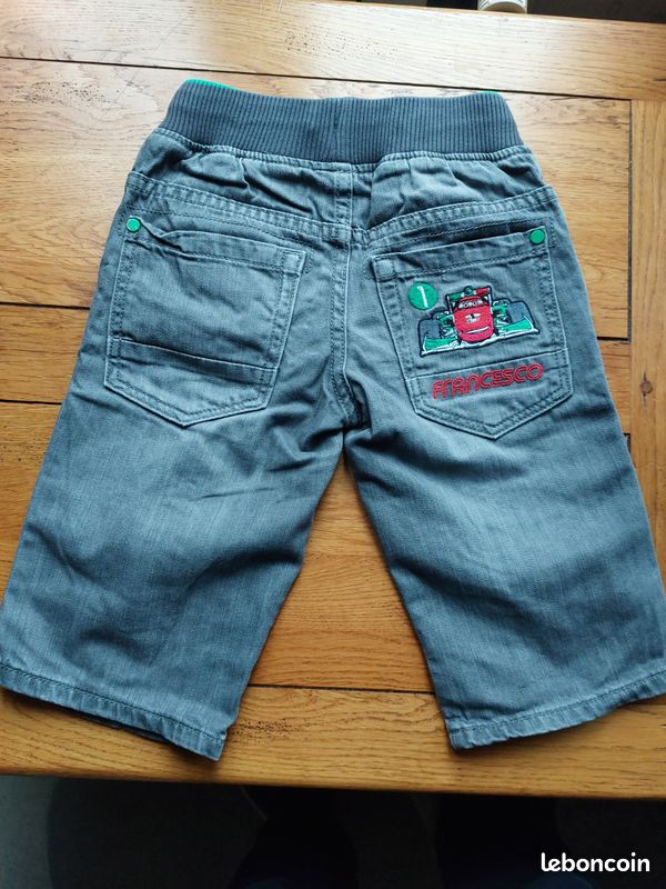 Bermuda Jean Fille Taille 7 Ans - Marque Toutcomptefait - Très Bon état