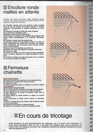 Notice de machine a tricoter superba Loisirs créatifs