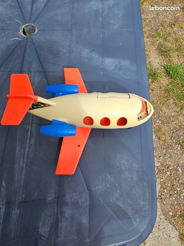 Jouet Vintage Fisher-Price – Avion Réf. 2360 – Année 1980 – Plastique