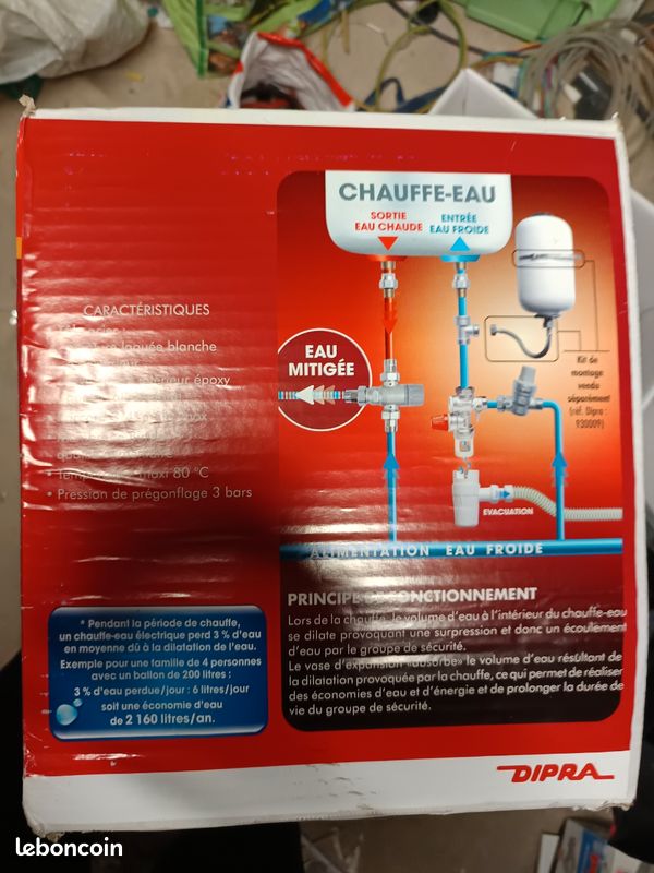 Petit ballon d extensions pour ballon eau chaude 2 l (image 1)