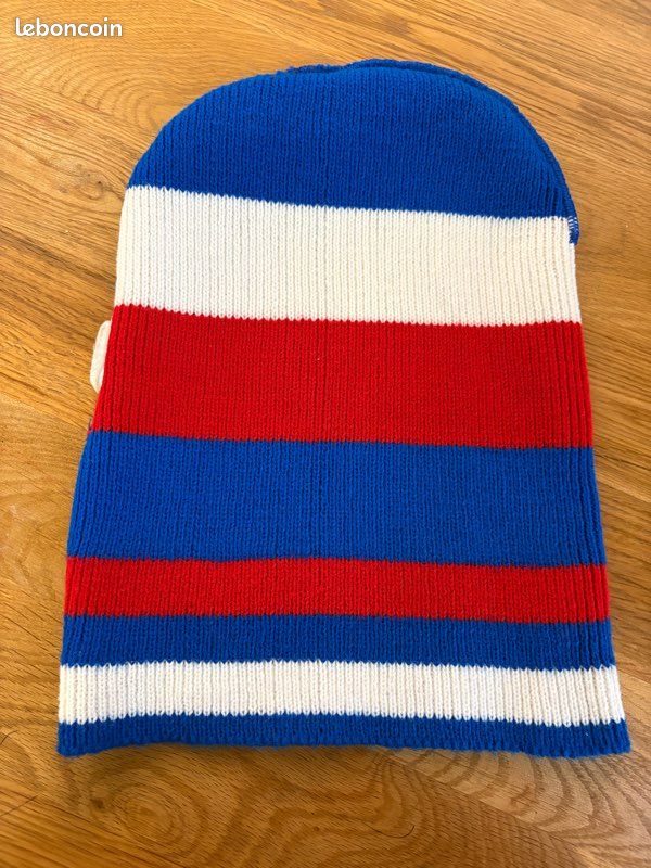 Bonnet De Ski Vintage SLALOM - Années 70/80 - Multicolore En Acrylique - Taille Adulte - Occasion