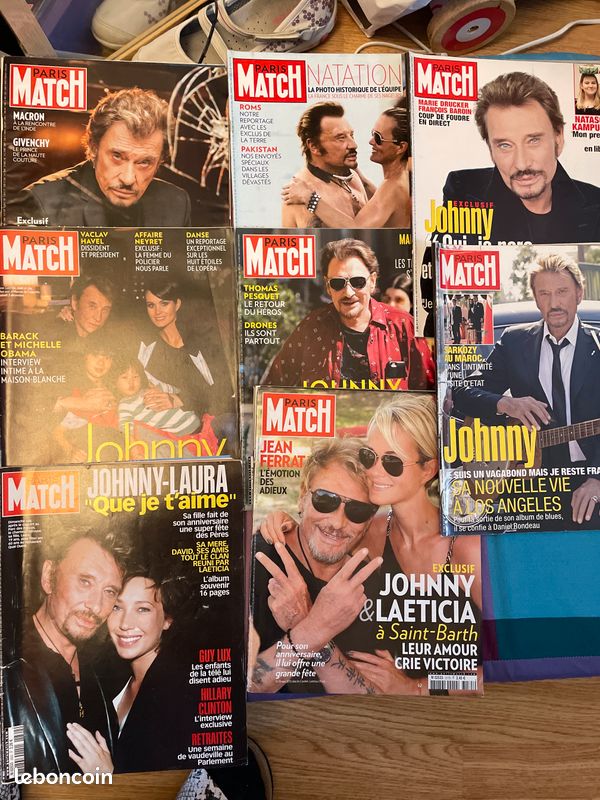 Lot 8 Paris Match Johnny Hallyday (image 1)
