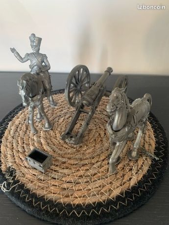 Figurine En étain Les Etains Du Prince - Pièce De 8 Gribeauval Attelée (canon)