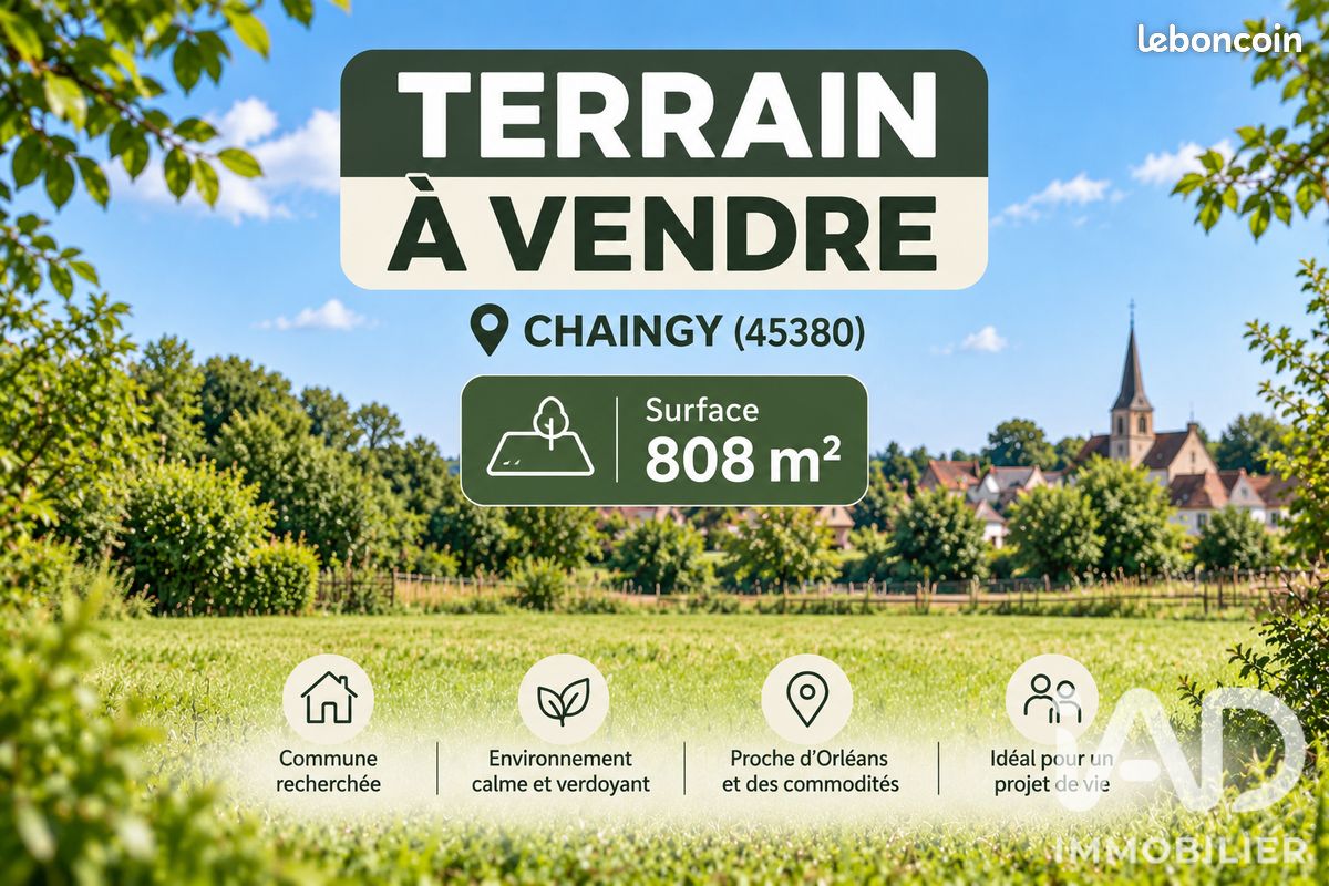 Terrain 808 m² · à Chaingy · 808 m² · 79 000 €