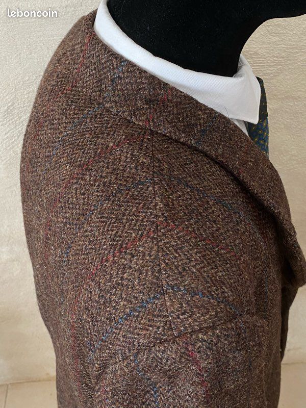 Blazer Harris tweed marron foncé taille XL (image 3)