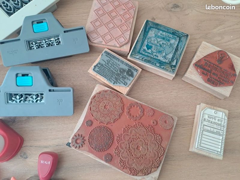 🎨✨ Gros lot de matériel de scrapbooking – Tampons & perforatrices ✨🎨 (image 8)