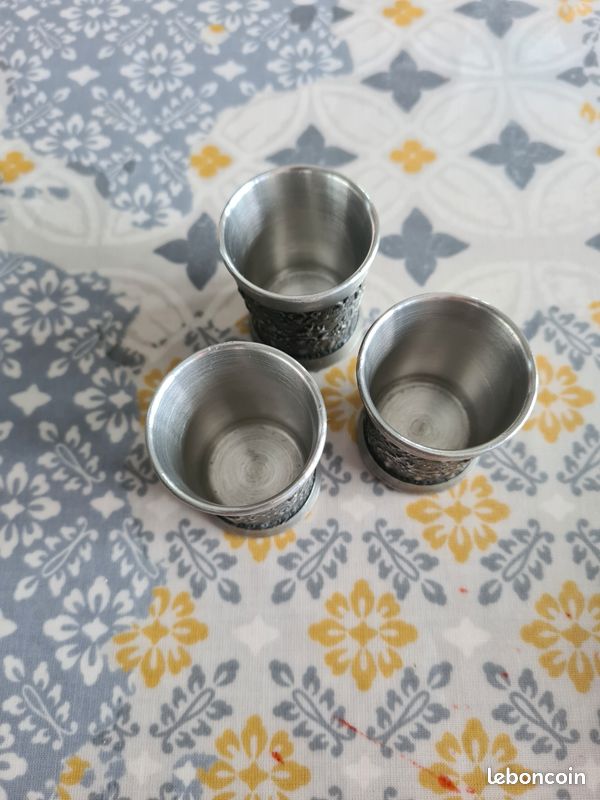 Verres/ gobelets en étain allemand Rein zinn 2900 (image 4)