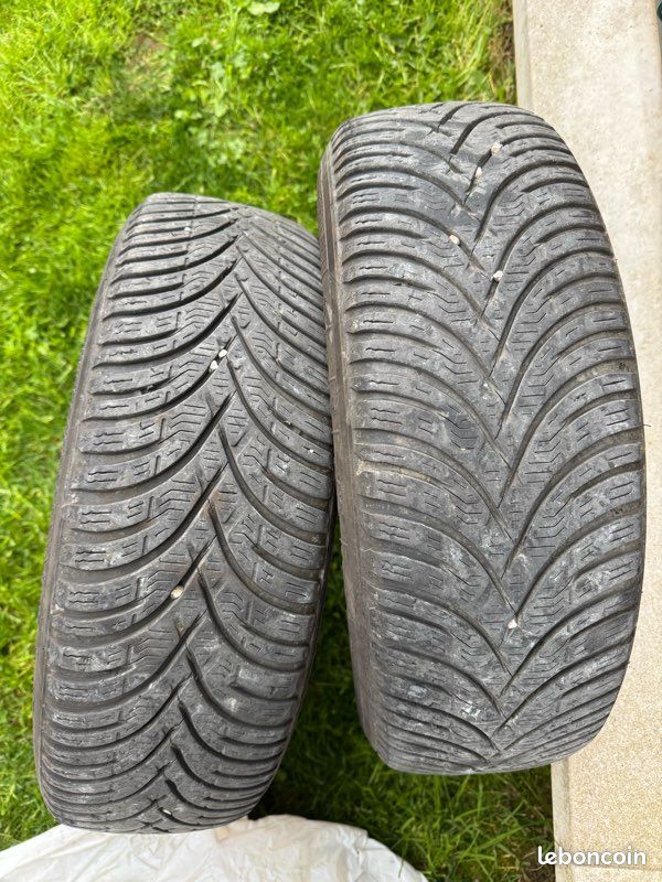 👉 4 roues complètes 175/65 R14 Kléber + jantes tôle – bon état (image 1)