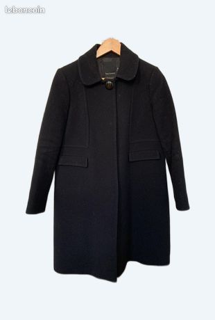 Manteau noir femme Tara Jarmon 36 laine Vêtements