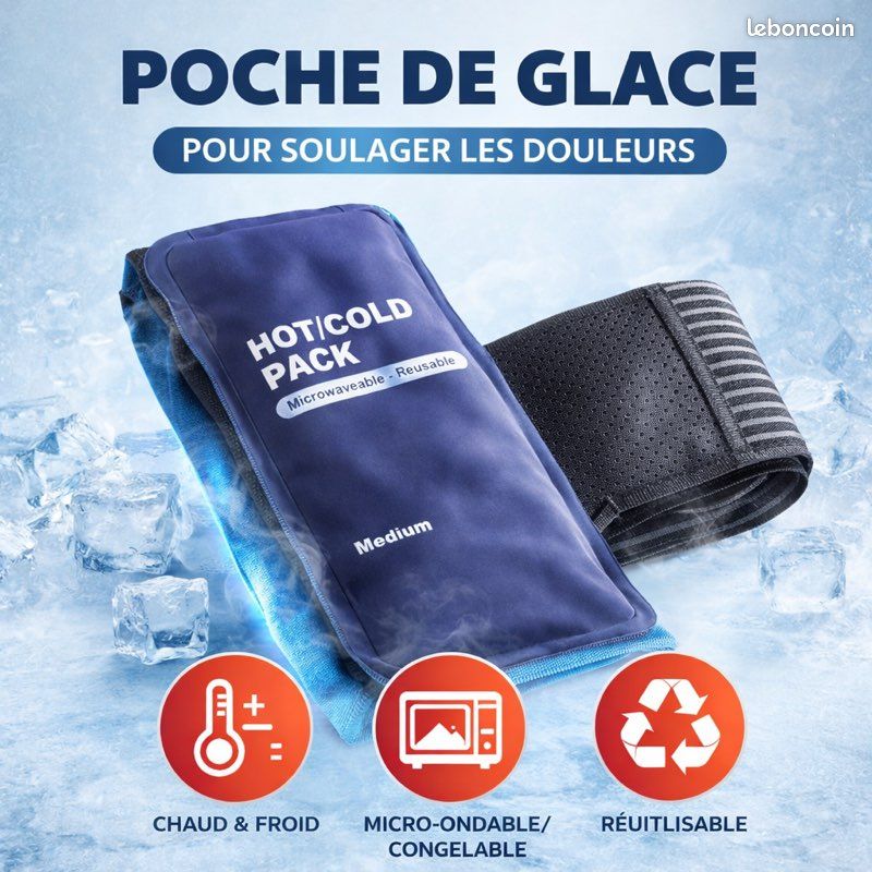 Onlycare Poche de Glace pour Soulager la Douleur du Cou Packs de Glace