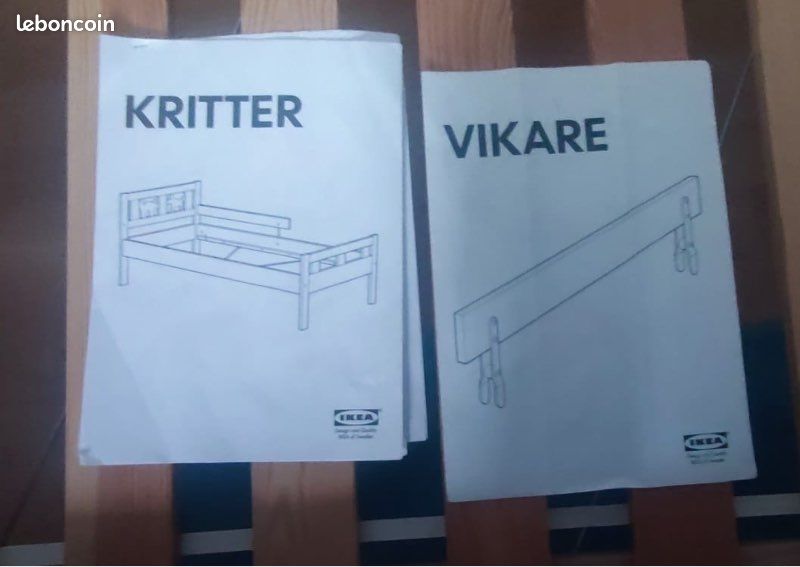 Lit pour enfant avec sommier, matelas et barrière (image 8)
