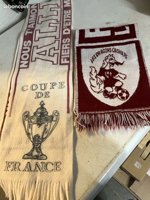 ECHARPE DE SUPPORTER Retro 70'S ancienne vintage Rc Lens RCL EUR 28,90 - FR