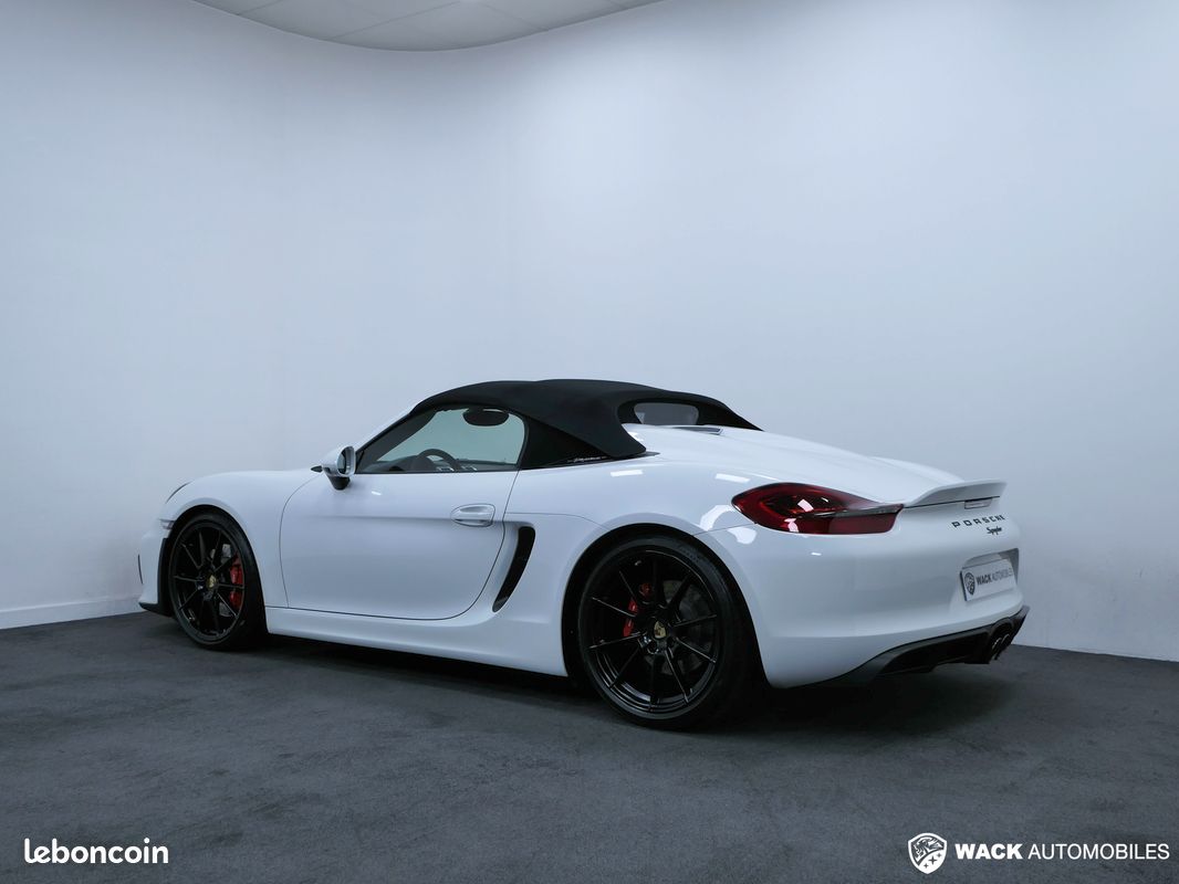Porsche BOXSTER 981 SPYDER 3.8L 375 CV / FAIBLE KILOMÉTRAGE / FULL CUIR / SIÈGES SPORT PLUS ADAPTATIFS (image 9)