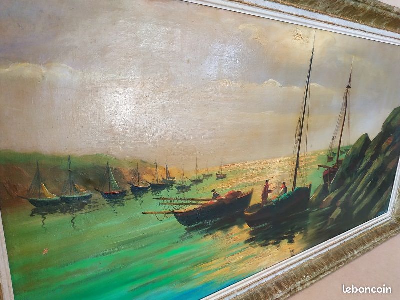 Huile sur toile signée J.Billoux (image 2)