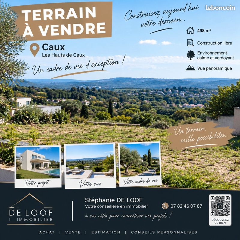 Terrain 498 m² Caux · 135 000 €