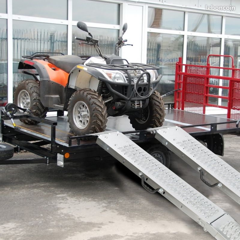 2 rampes de chargement pliable (180cm - 400kg) - Neuf - Livraison gratuite en Europe ⭐⭐⭐ (image 1)