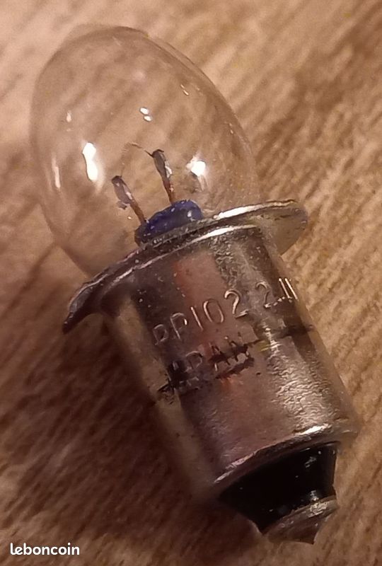 Lampe De Poche Electrique Energizer Bleue 1960 +Pile+Ampoule Fonctionne