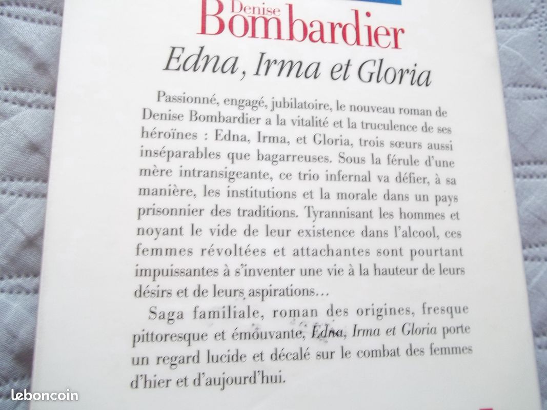 Denise Bombardier: Edna, Irma et Gloria (image 2)