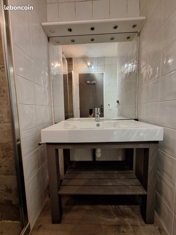 Ensemble lavabo + meuble + miroir (image 1)